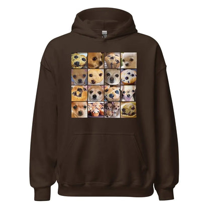 Is it a Blueberry Muffin or is it a Chihuahua? Hoodie (unisex) - Dark Chocolate / M