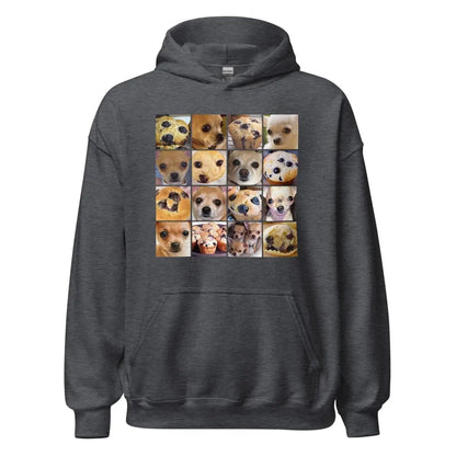 Is it a Blueberry Muffin or is it a Chihuahua? Hoodie (unisex) - Dark Heather / M