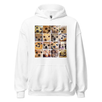 Is it a Blueberry Muffin or is it a Chihuahua? Hoodie (unisex) - White / M