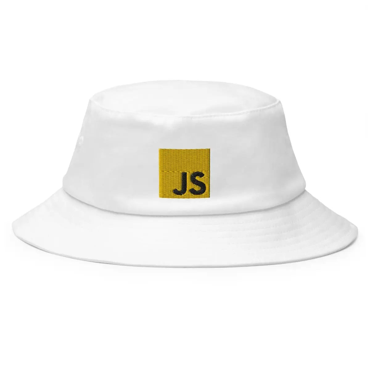 JavaScript Embroidered Bucket Hat - White