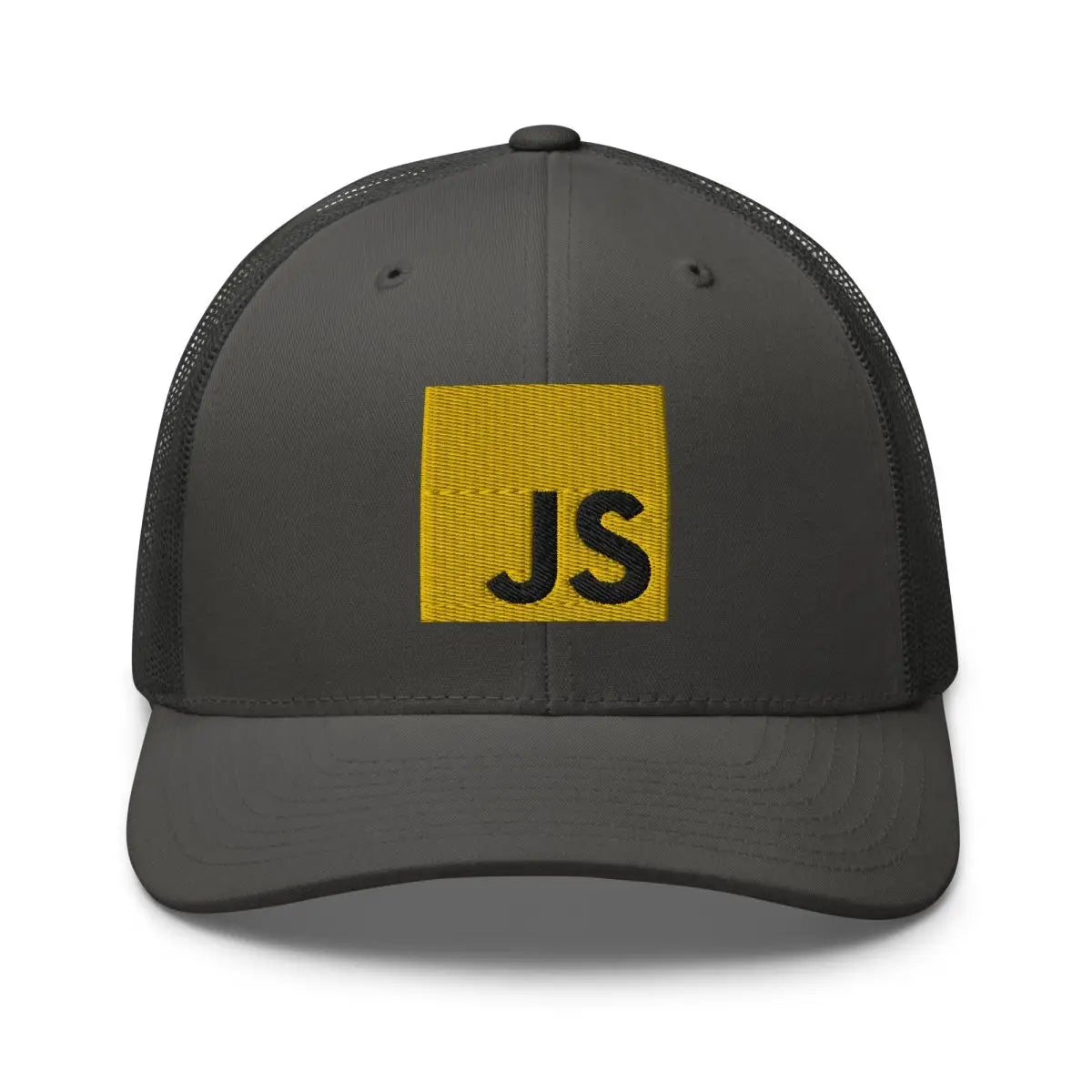 JavaScript Embroidered Trucker Cap - Charcoal