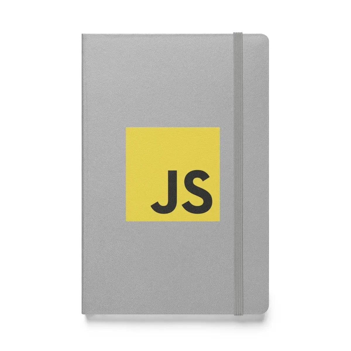 JavaScript Hardcover Bound Notebook - Silver