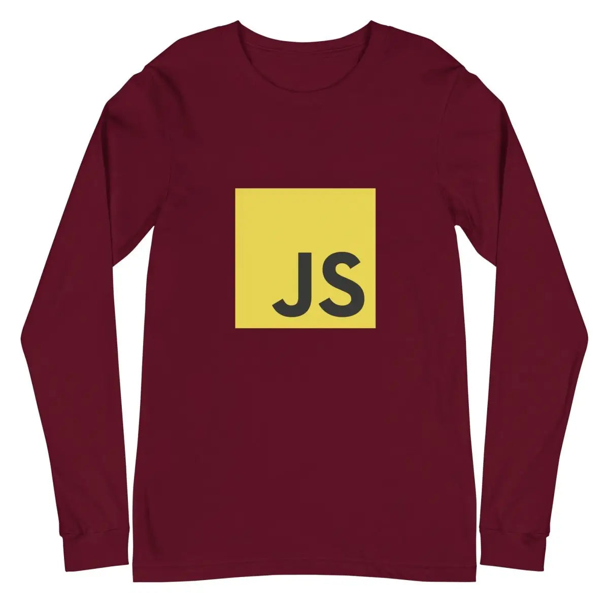 JavaScript Long Sleeve T-Shirt (unisex) - Maroon / M