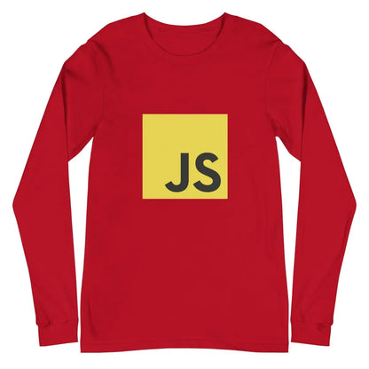 JavaScript Long Sleeve T-Shirt (unisex) - Red / M