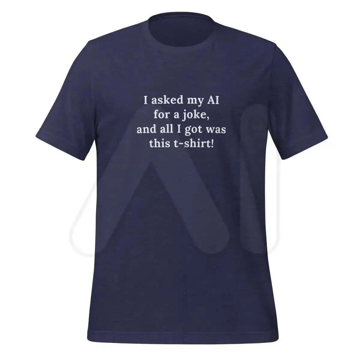 AI Joke T-Shirt (unisex) - Heather Midnight Navy / M