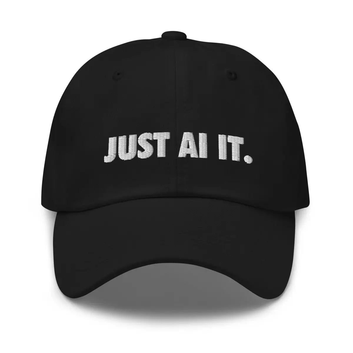 JUST AI IT. Embroidered Cap - Black