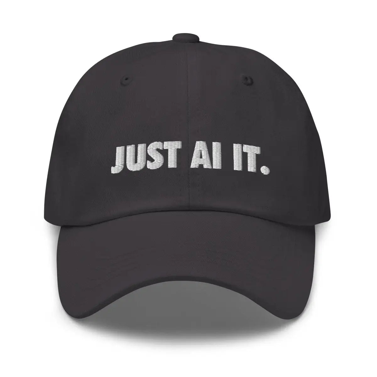 JUST AI IT. Embroidered Cap - Dark Grey