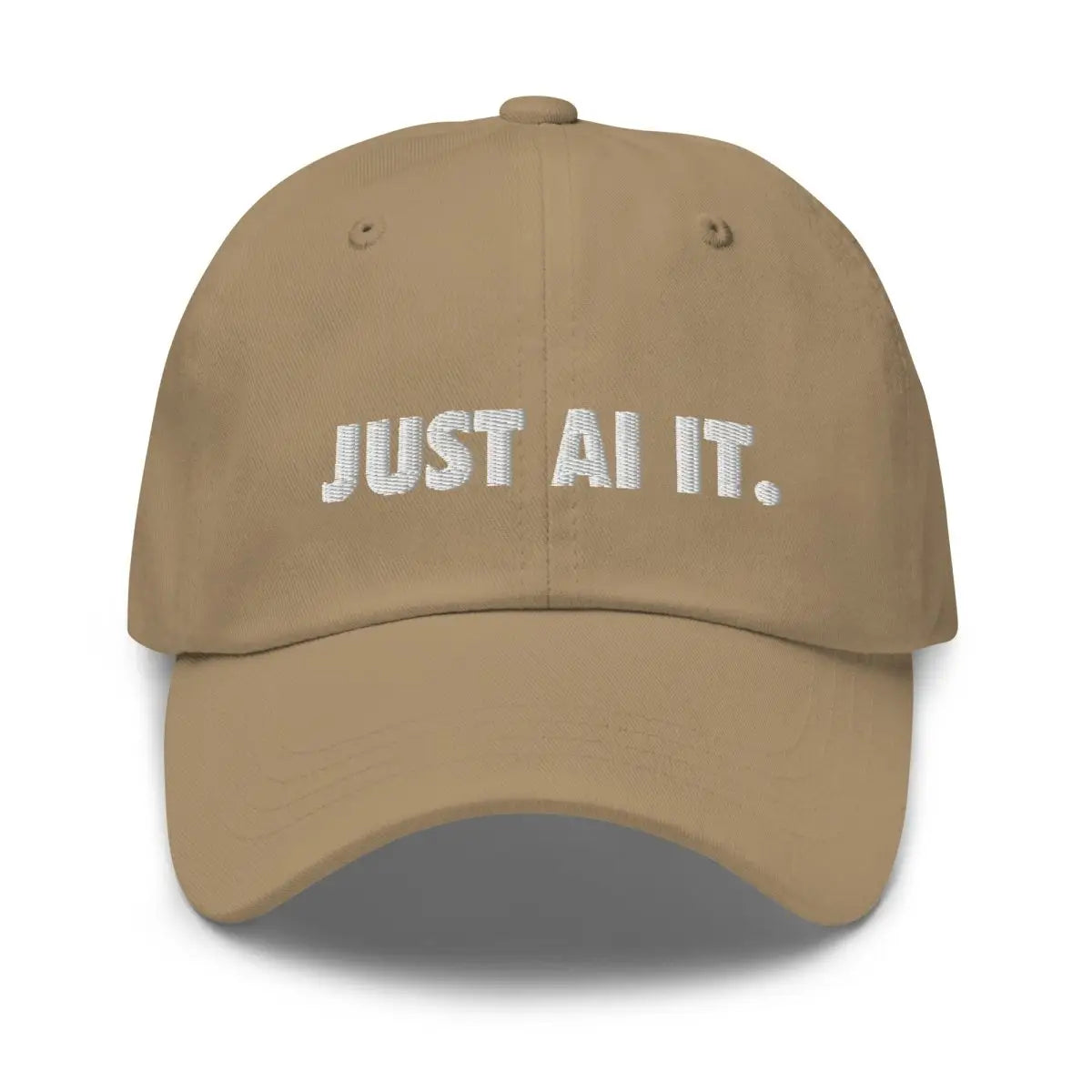 JUST AI IT. Embroidered Cap - Khaki