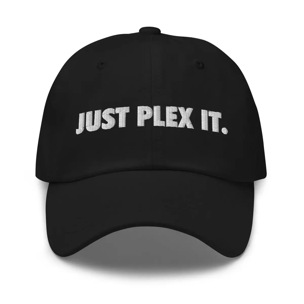 JUST PLEX IT. Embroidered Cap - Black