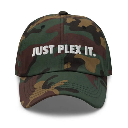 JUST PLEX IT. Embroidered Cap - Green Camo