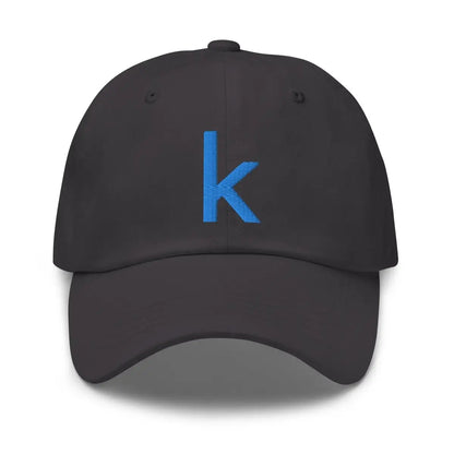 Kaggle Icon Embroidered Cap - Dark Grey