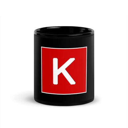 Keras Icon Black Glossy Mug - 11 oz