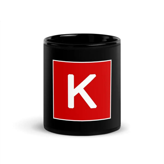 Keras Icon Black Glossy Mug - 11 oz