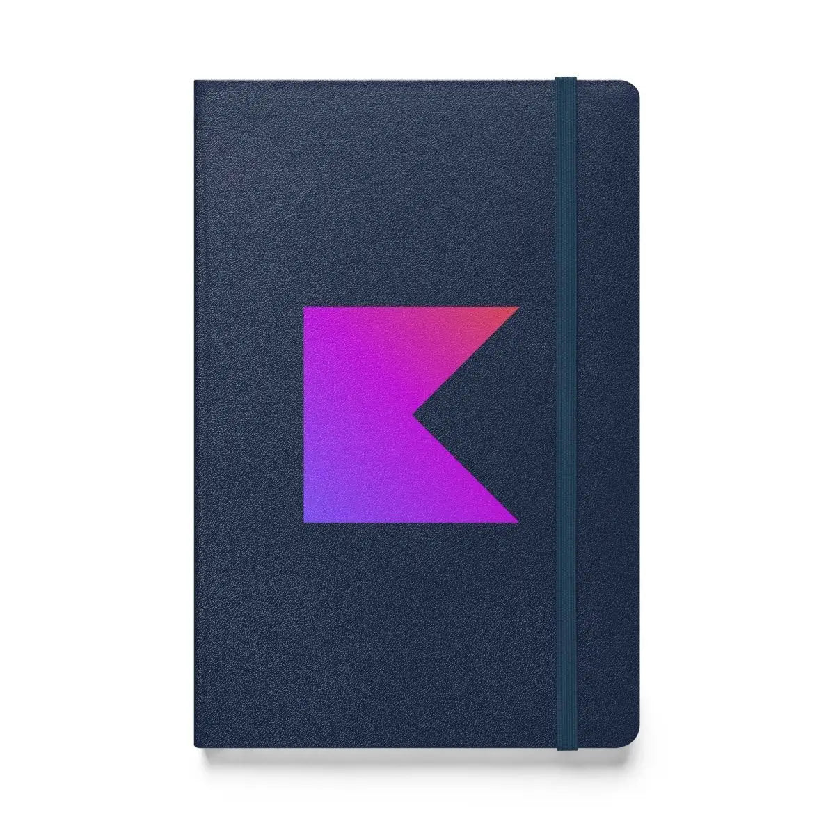 Kotlin Icon Hardcover Bound Notebook - Navy