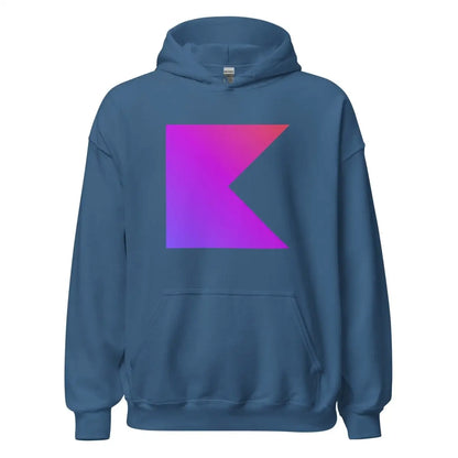 Kotlin Icon Hoodie (unisex) - Indigo Blue / M