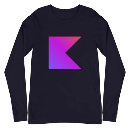 Kotlin Icon Long Sleeve T-Shirt (unisex) - Navy / M