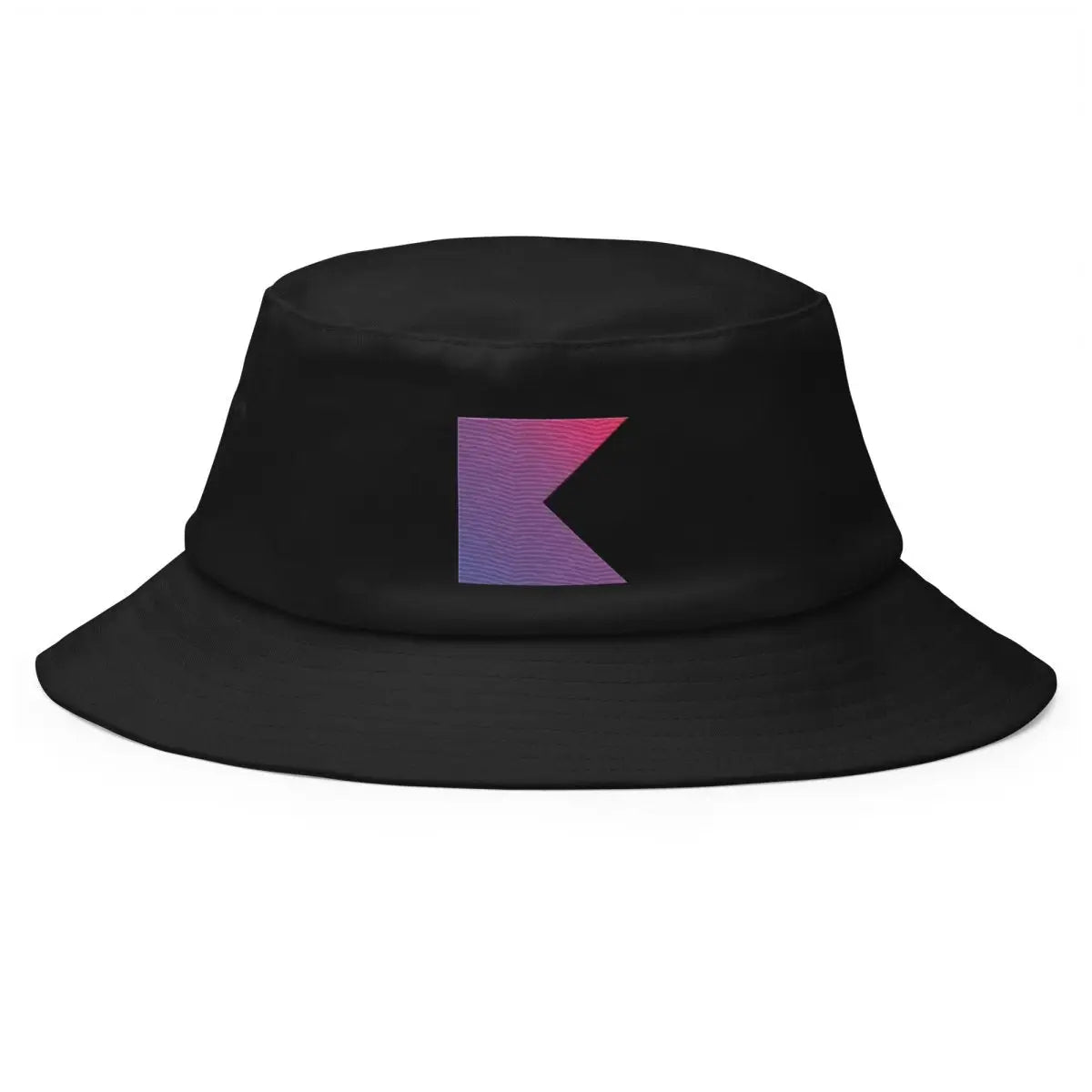 Kotlin Icon True-Color Embroidered Bucket Hat - Black