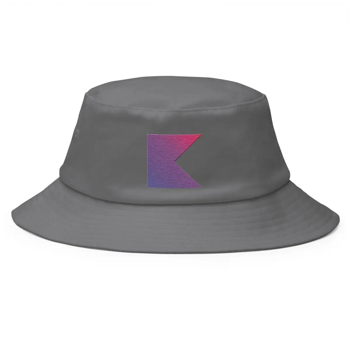 Kotlin Icon True-Color Embroidered Bucket Hat - Grey