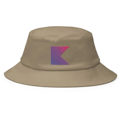 Kotlin Icon True-Color Embroidered Bucket Hat - Khaki