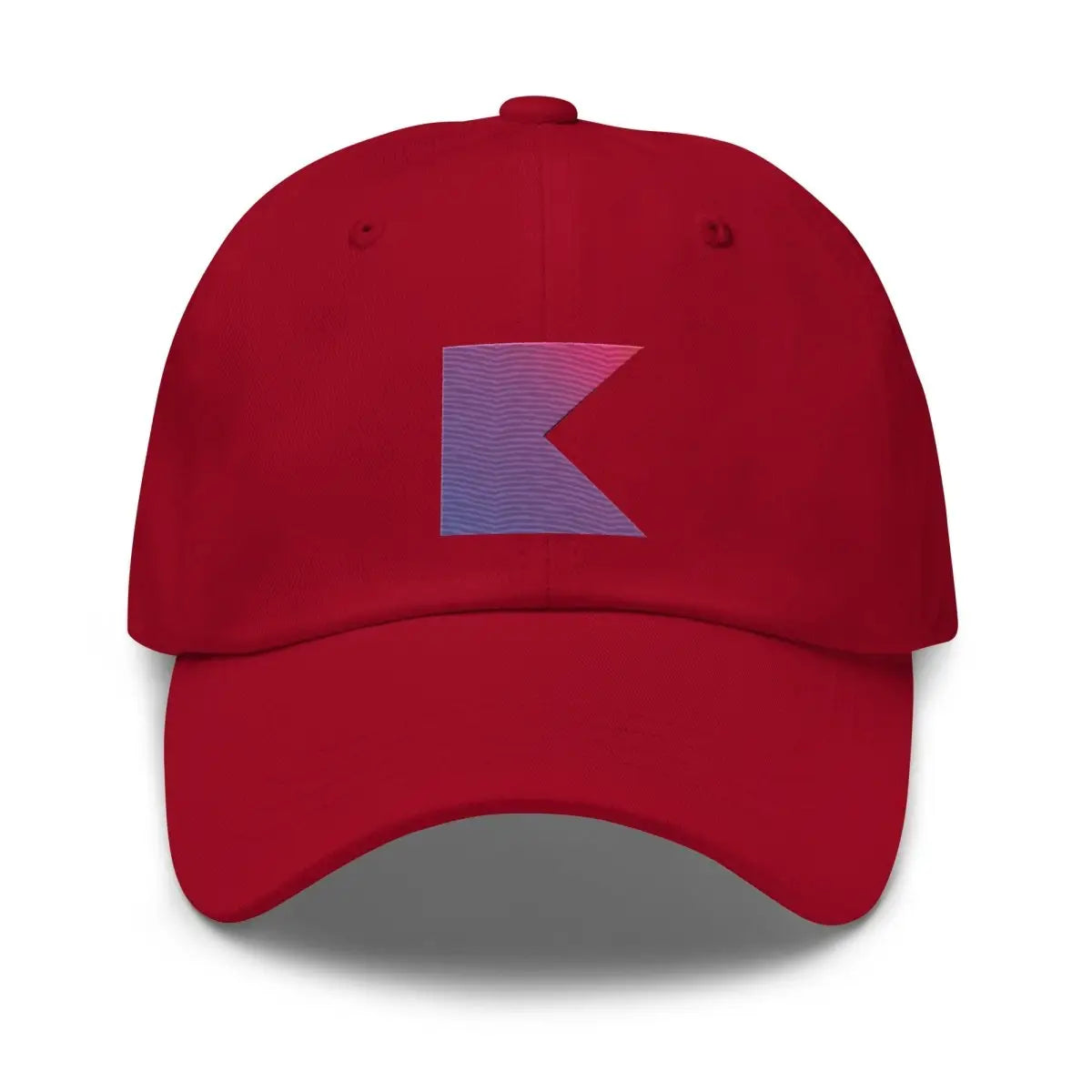 Kotlin Icon True-Color Embroidered Cap - Cranberry