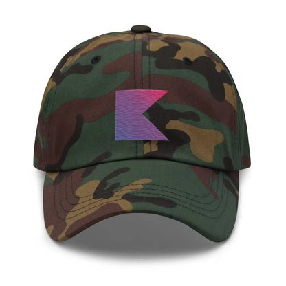 Kotlin Icon True-Color Embroidered Cap - Green Camo