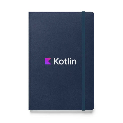 Kotlin Logo Hardcover Bound Notebook - Navy