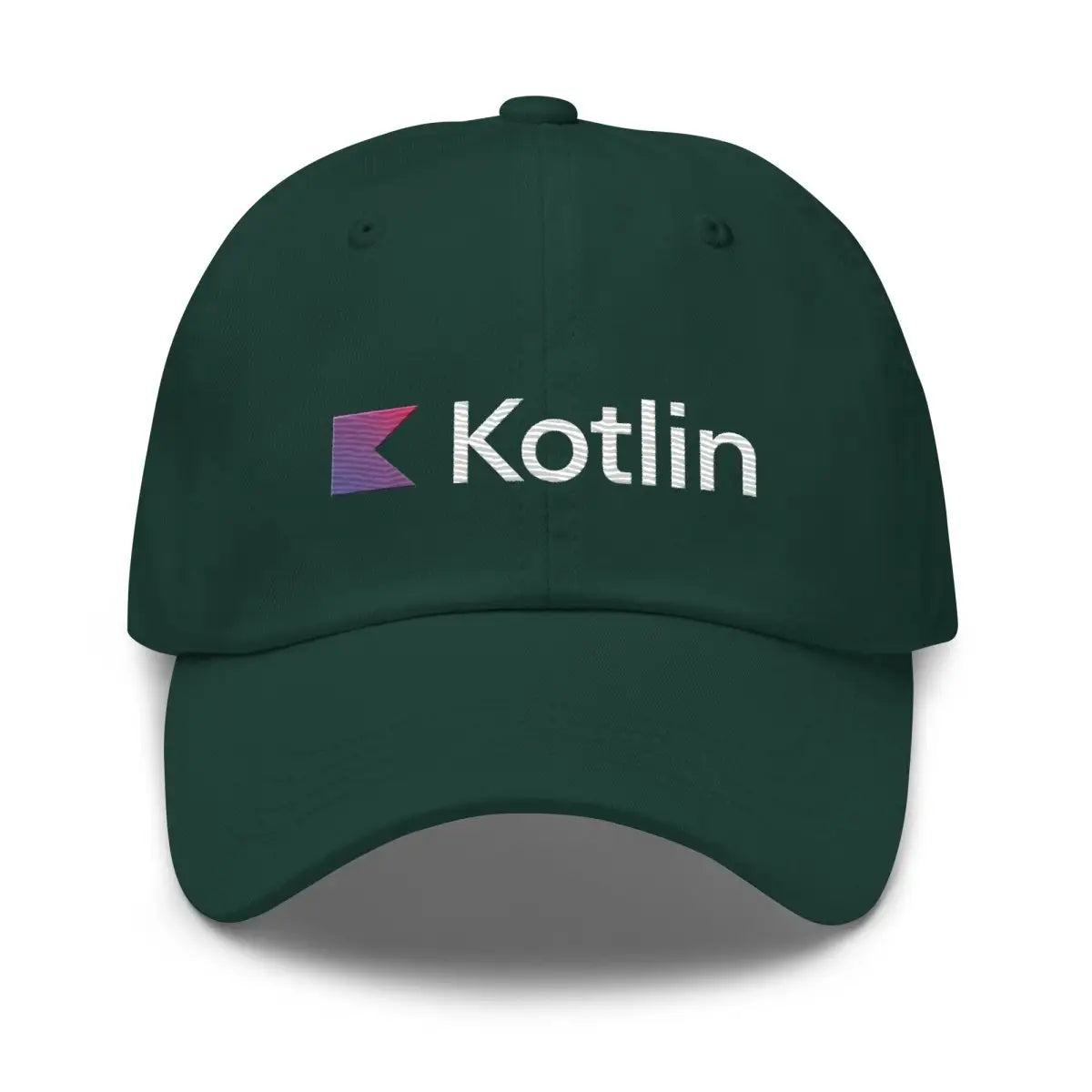 Kotlin Logo True-Color Embroidered Cap - Spruce