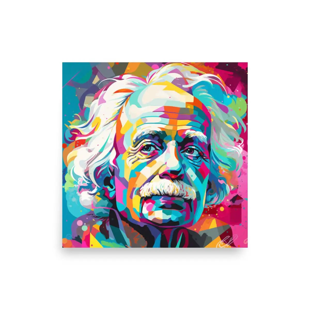 Legend Albert Einstein Poster 4 - 14″×14″