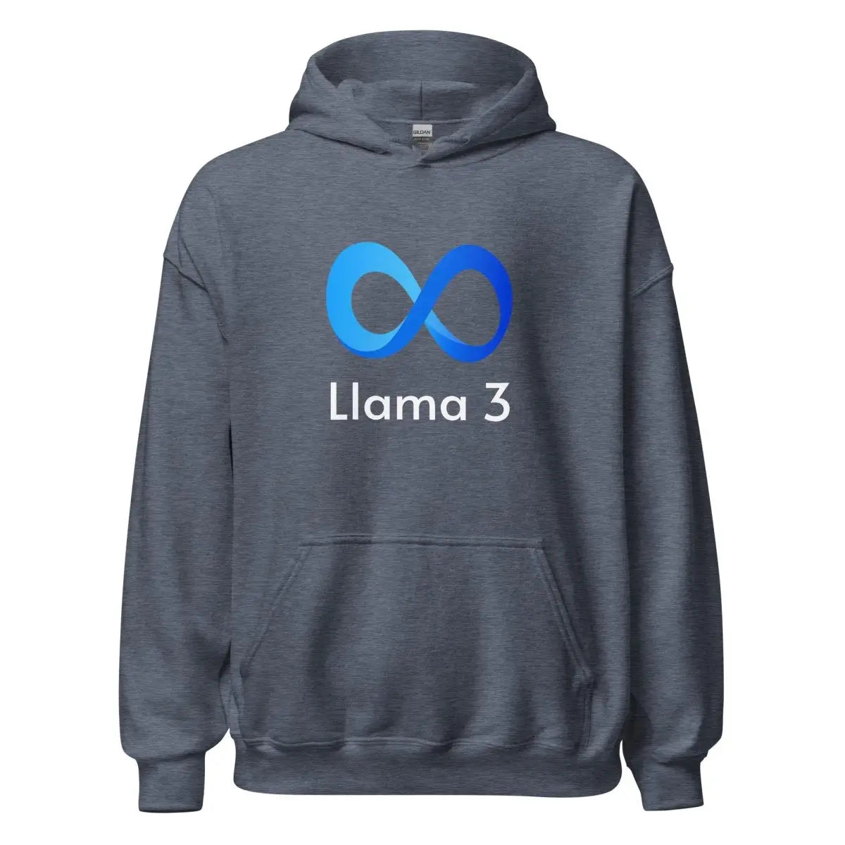 Llama 3 Hoodie (unisex) - Heather Sport Dark Navy / M