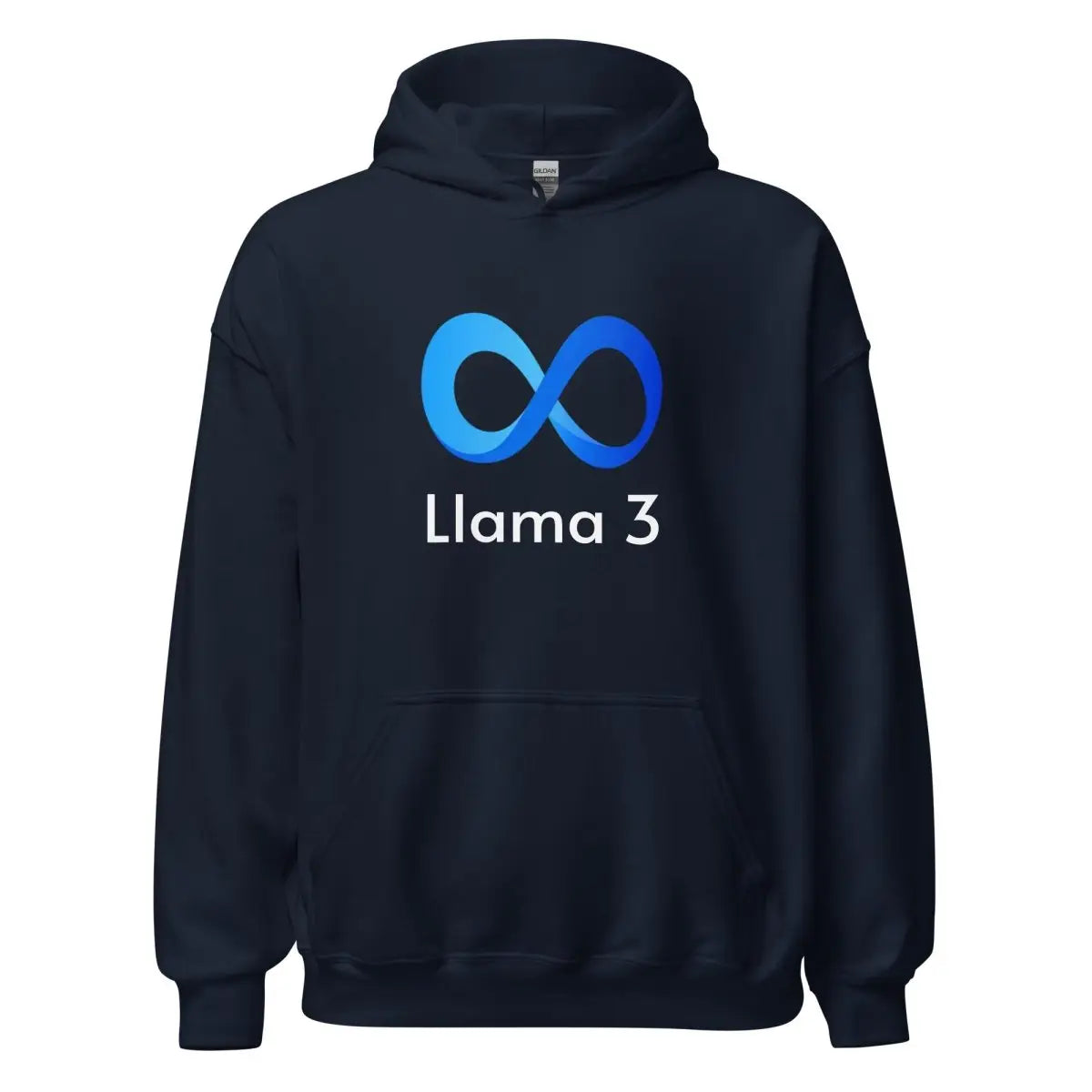 Llama 3 Hoodie (unisex) - Navy / M