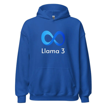 Llama 3 Hoodie (unisex) - Royal / M