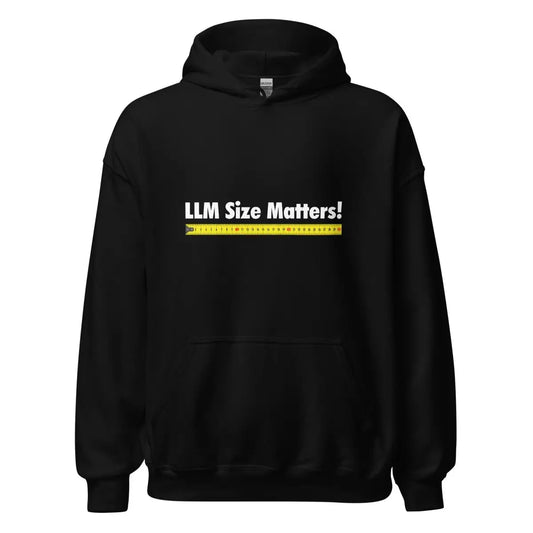 LLM Size Matters! Hoodie (unisex) - Black / M