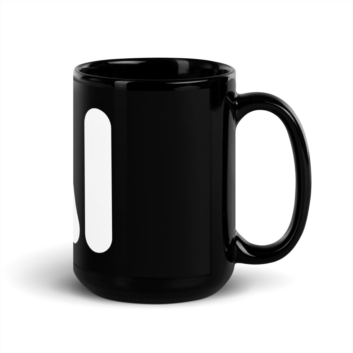 AI Logo Black Glossy Mug - 15 oz - AI Store