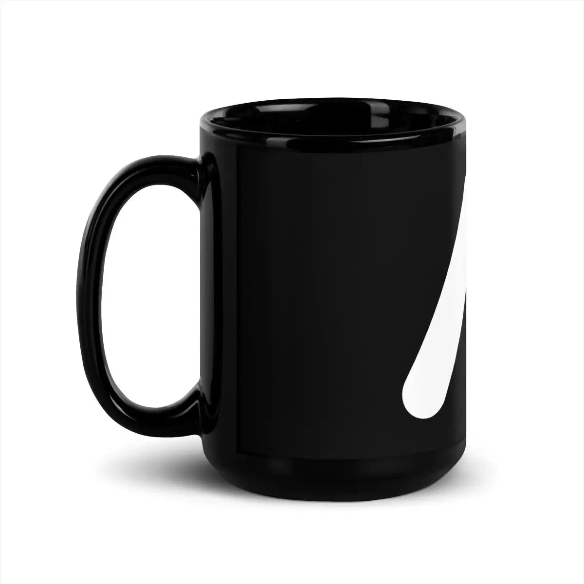 AI Logo Black Glossy Mug