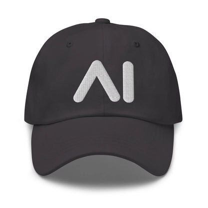 AI Logo Embroidered Cap - Dark Grey