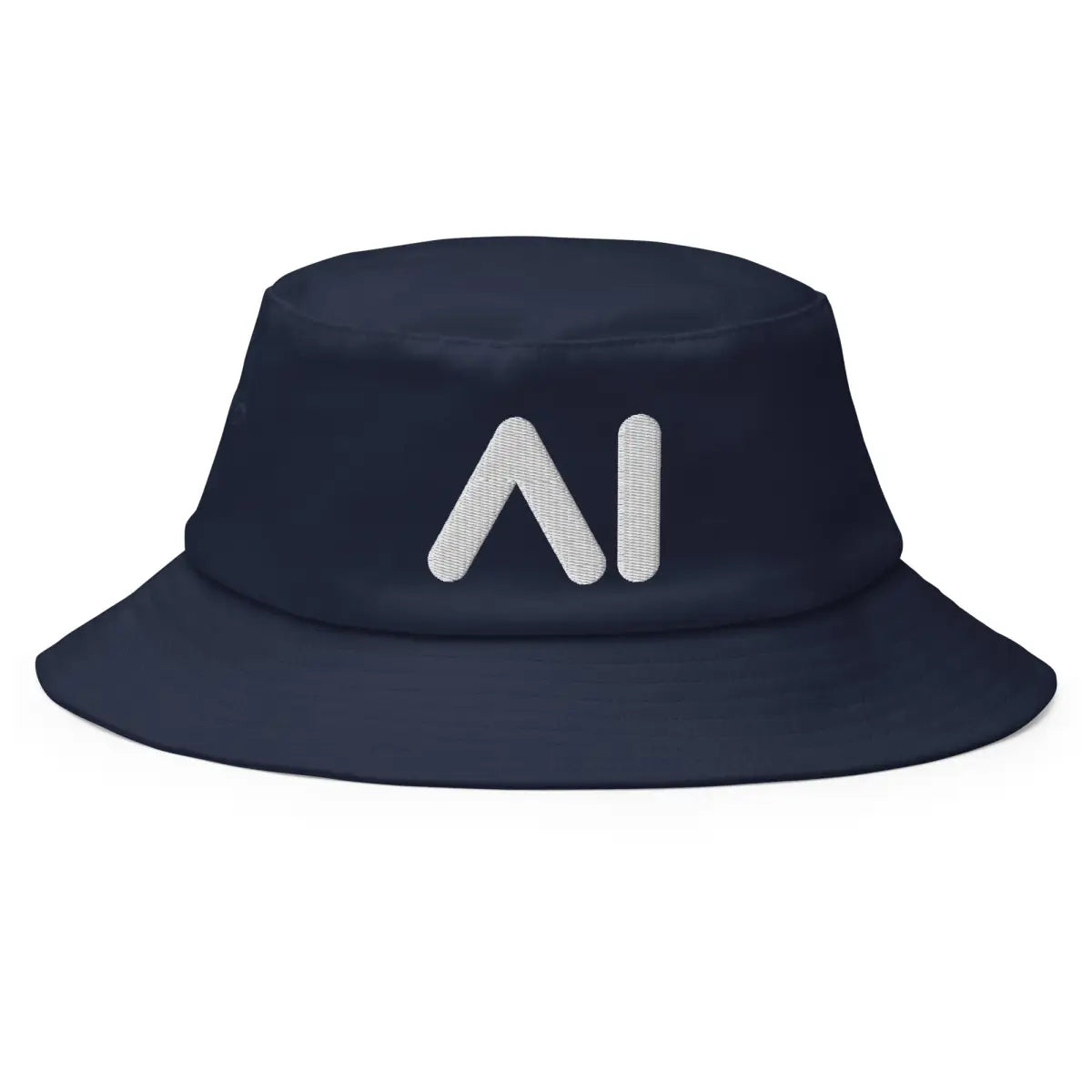 AI Logo Embroidered Bucket Hat - Navy