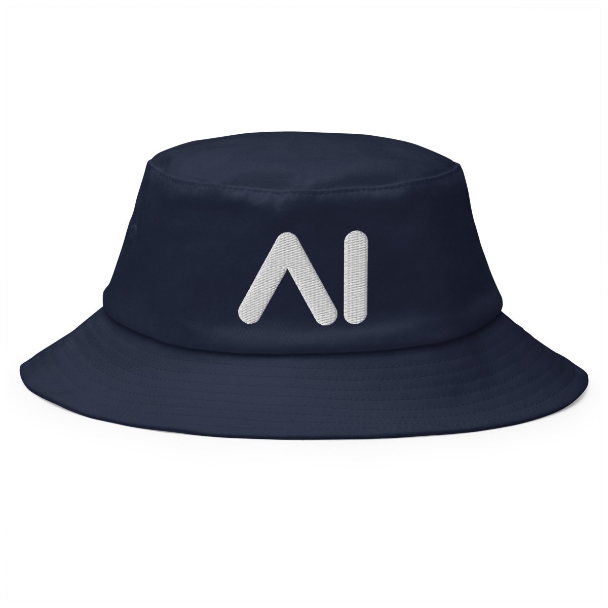 AI Logo Embroidered Bucket Hat - Navy - AI Store