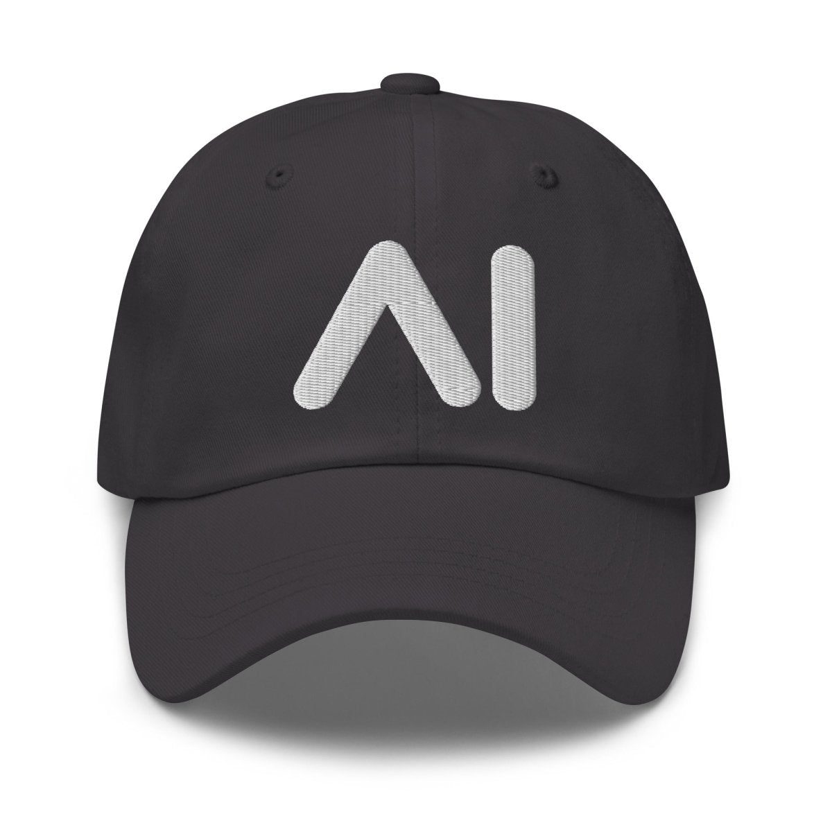 AI Logo Embroidered Cap - Dark Grey - AI Store