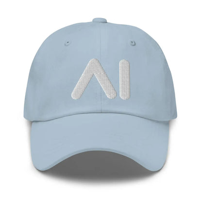 AI Logo Embroidered Cap - Light Blue