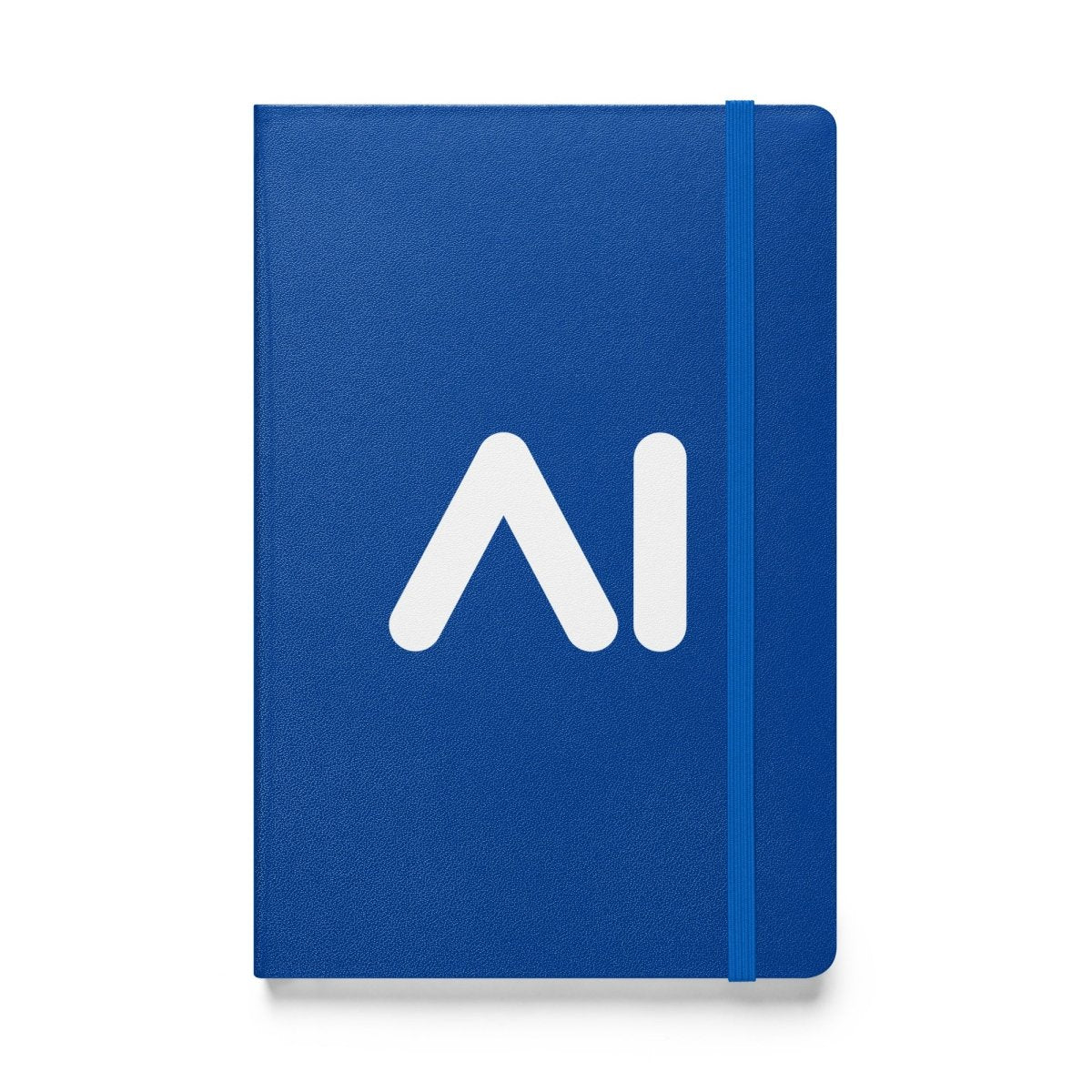 AI Logo Hardcover Bound Notebook - Blue - AI Store