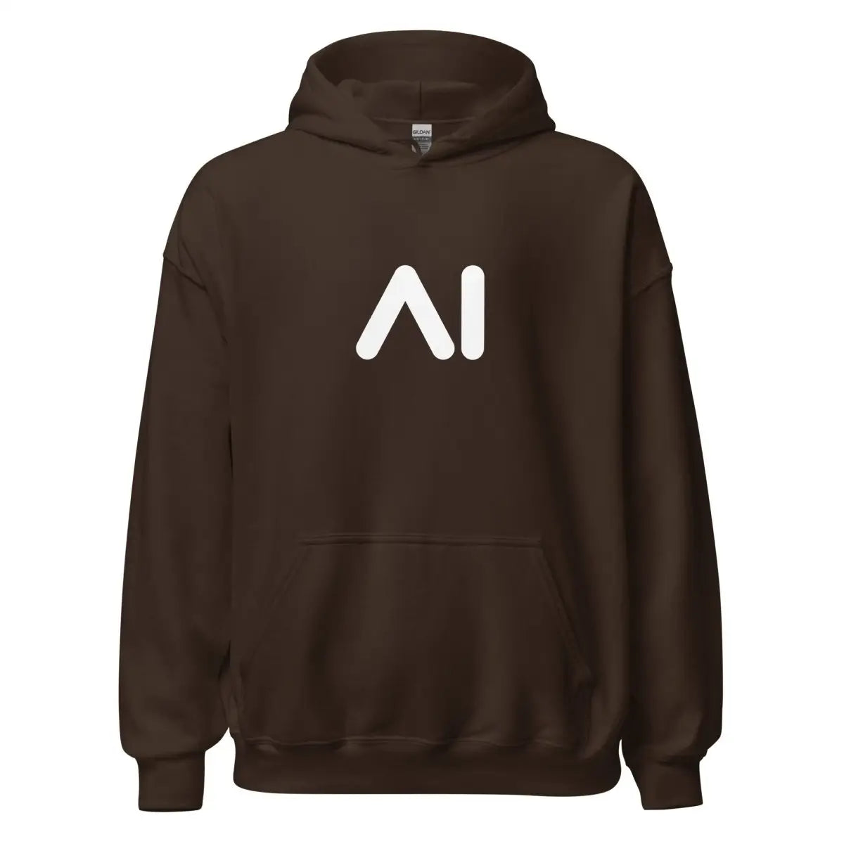 AI Logo Hoodie 2 (unisex) - Dark Chocolate / M