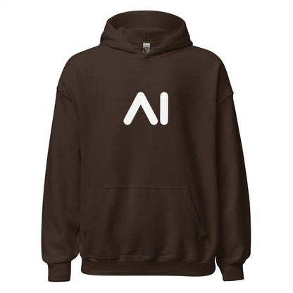 AI Logo Hoodie 2 (unisex) - Dark Chocolate / M