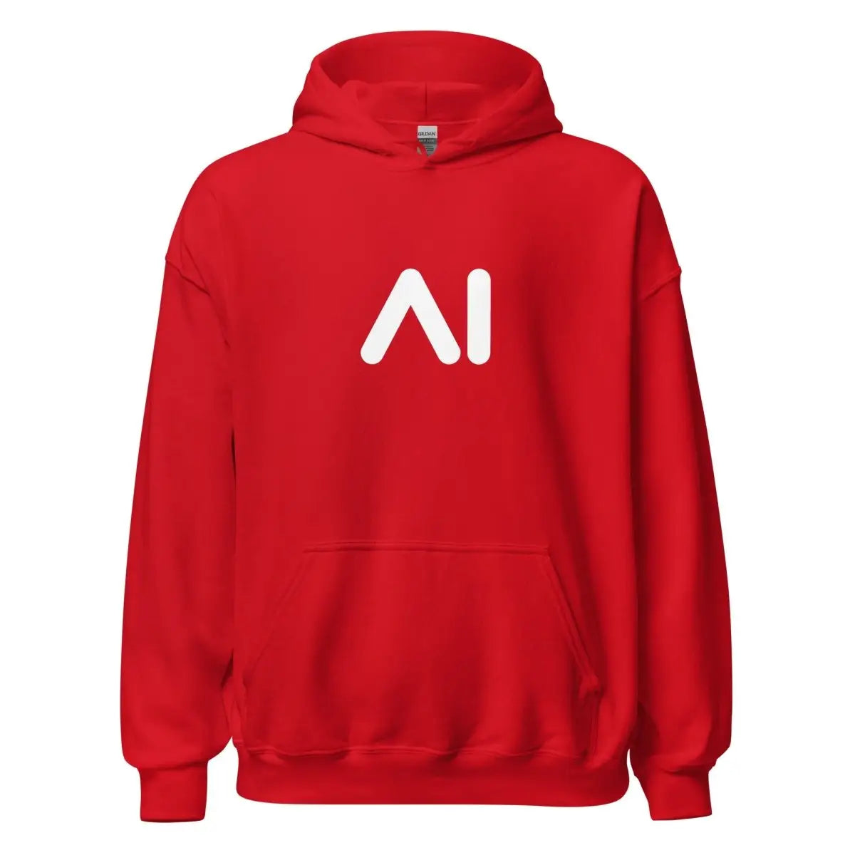 AI Logo Hoodie 2 (unisex) - Red / M