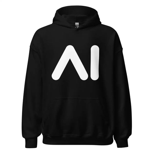 The Ai Logo Hoodie (unisex) Black / m.