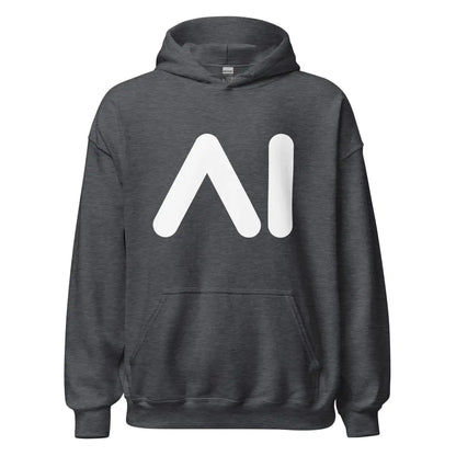 AI Logo Hoodie (unisex) - Dark Heather / M