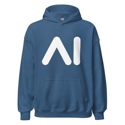 AI Logo Hoodie (unisex) - Indigo Blue - AI Store