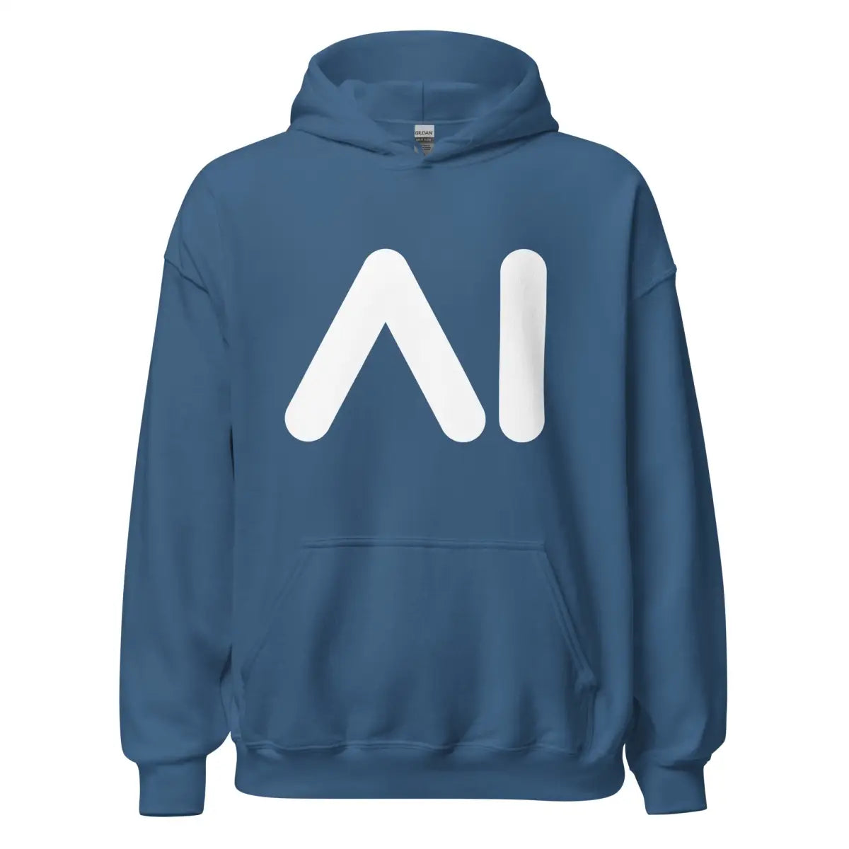 AI Logo Hoodie (unisex) - Indigo Blue / M