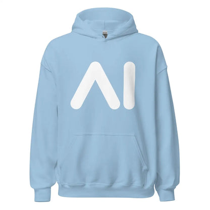 AI Logo Hoodie (unisex) - Light Blue / M