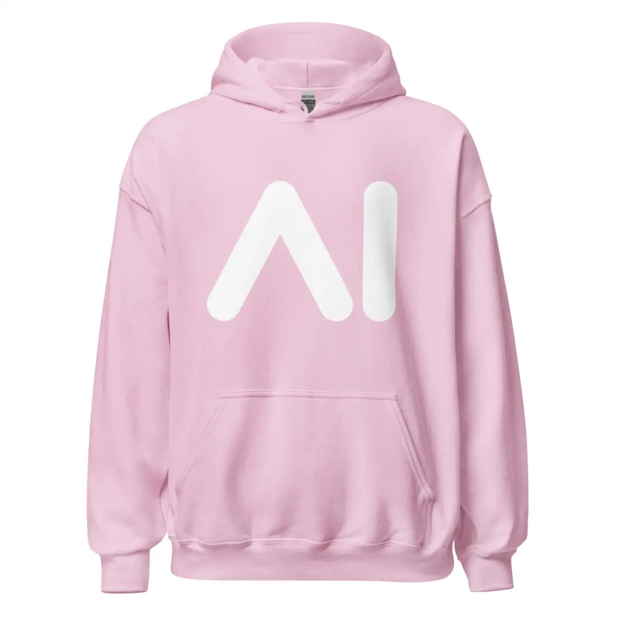 AI Logo Hoodie (unisex) - Light Pink / M