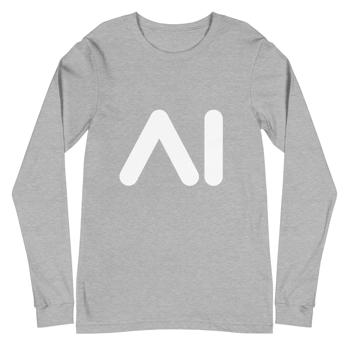 AI Logo Long Sleeve T - Shirt (unisex) - Athletic Heather - AI Store